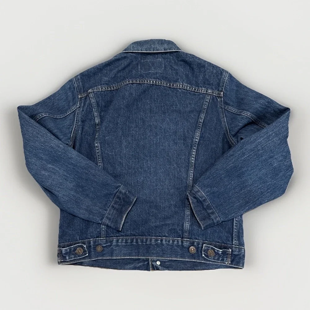Vintage Levi's 70506-0216 Denim Trucker Jacket Men Size 40 Dark Wash Canada - Picture 3 of 9